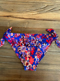 Virágmintás élénk színű bikinialsó