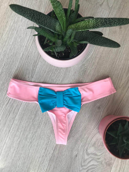Booty Pop masnis brazil bikinialsó - babarózsaszín&türkiz
