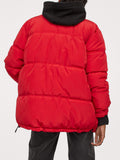 Oversize piros dzseki