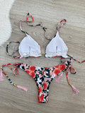 Rose garden brazil bugyis, szivacsos, megkötős fürdőruha szett