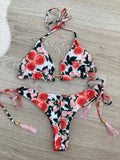 Rose garden brazil bugyis, szivacsos, megkötős fürdőruha szett