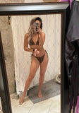 Cocoa Curve Bikini Szett – Bordázott