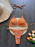 Savanna Rust Bikini – Leopárdmintás rozsdabarna szett