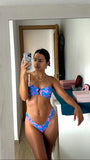 Aloha Ring Bikini – Virágmintás bandeau szett