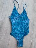 Vízmintás mintás egyrészes fürdőruha, monokini