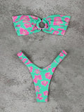 Hibiscus Ring Bikini – Trópusi virágos bandeau szett