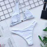 Aszimmetrikus bikini - fehér