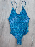 Vízmintás mintás egyrészes fürdőruha, monokini