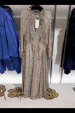 Zara Woman fémszálas pillekönnyű ruha