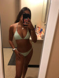 Mint Breeze Bikini Szett – Bordázott