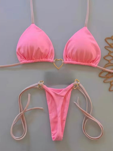 Sweetheart háromszög bikini szett - puncs