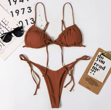 Chestnut Flame Bikini Szett – gesztenyebarna álom