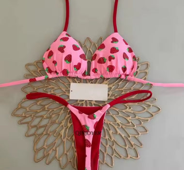Strawberry Kiss Bikini – Epermintás pink szett