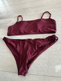 Burgundy fürdőruha