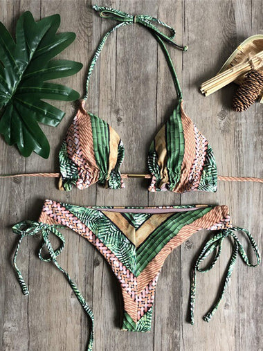 Bamboo forest megkötős brazil bikini szett