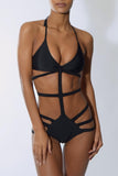 Bandage Bahama trikini - fekete - MintyDust