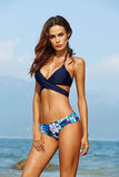 Blue Barbados szivacsos, optikai kerekítő francia bugyis bikini - MintyDust