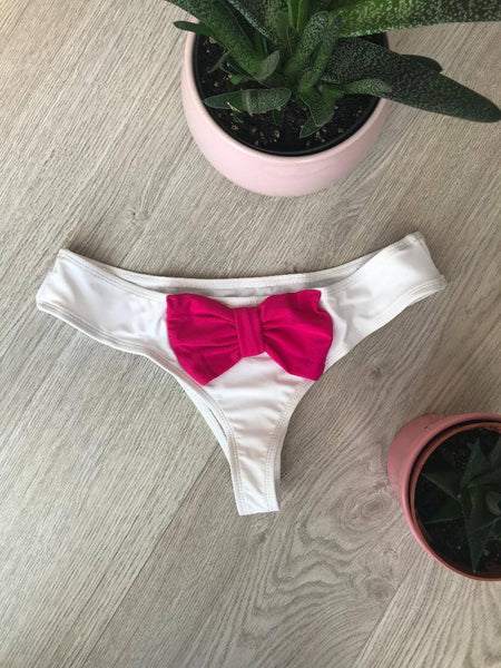 Booty Pop masnis brazil bikinialsó - fehér-pink