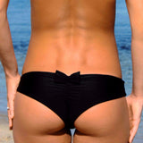 Cheeky Bow masnis brazil bikinialsó - fekete - MintyDust