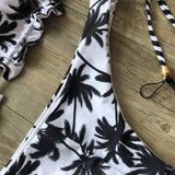 Fekete palm forest megkötős brazil bikini