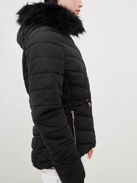 Fekete steppelt őszi-téli dzseki
