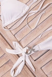 Kristályokkal díszített luxus bikini szett - fehér