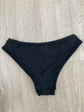 Fekete hagyományos fazonú bikinialsó